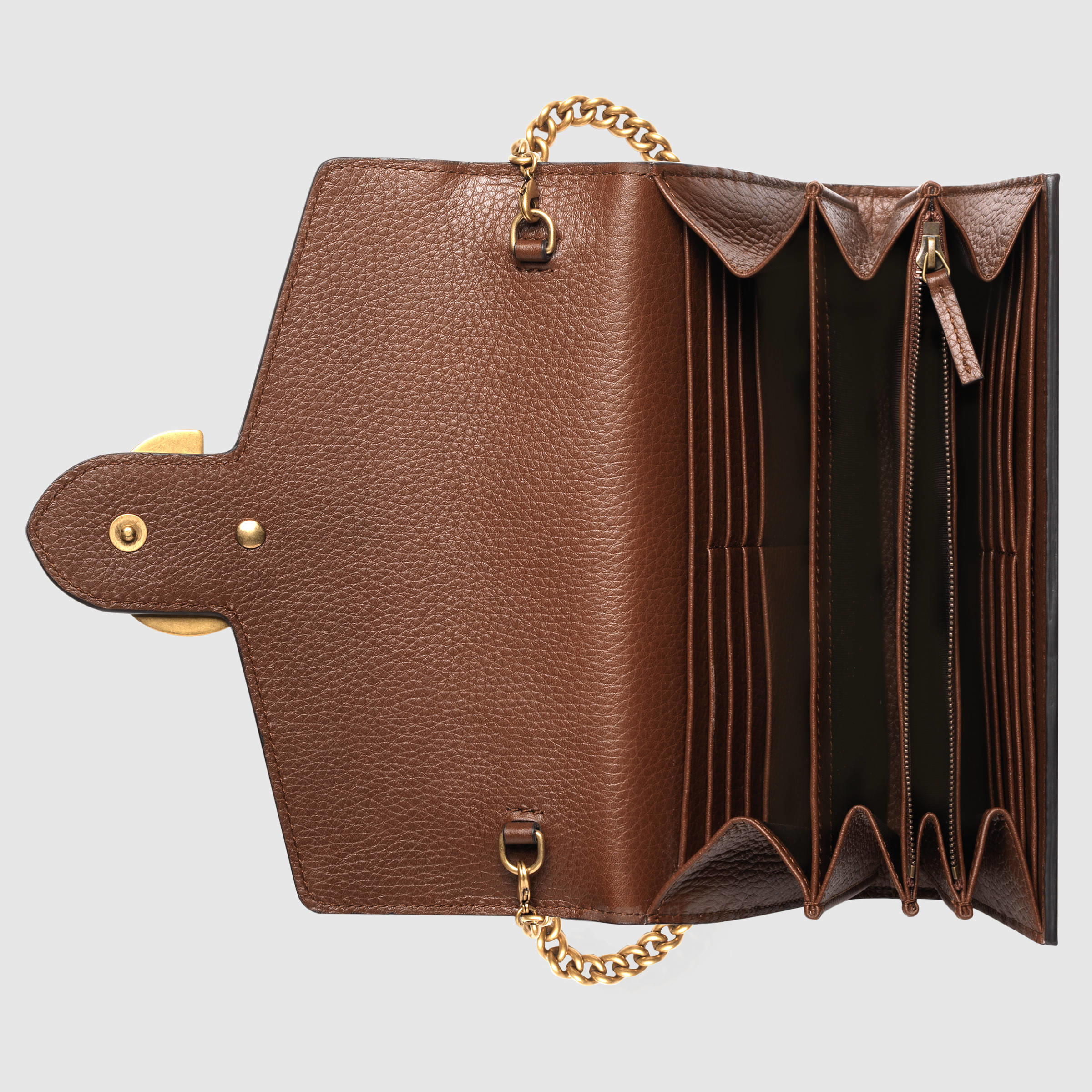Gucci GG Marmont Leather Mini Chain Bag in Brown Lyst